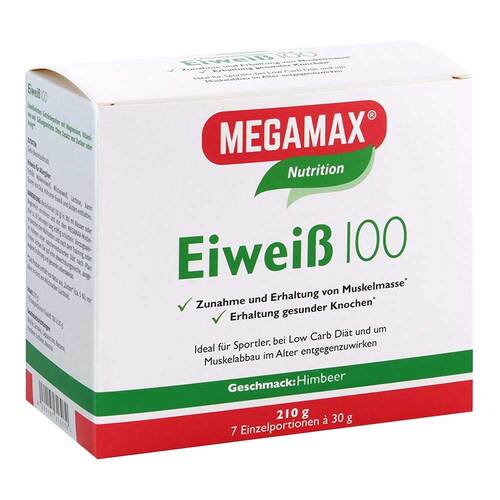 Eiweiss 100 Himbeer Megamax Pulver - 1