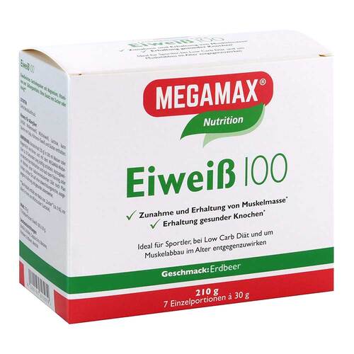 Eiweiss 100 Erdbeer Megamax Pulver - 1