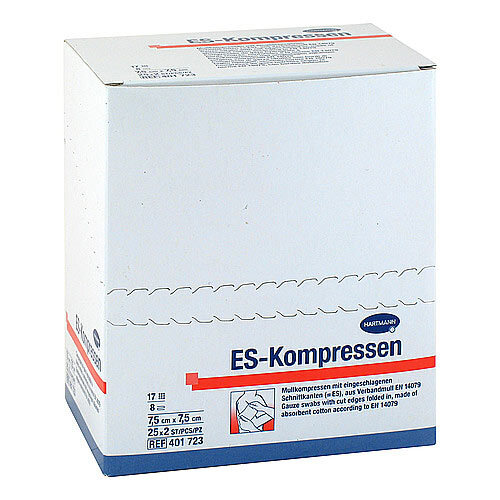 ES-Kompressen steril 7,5x7,5 cm 8fach Cpc - 1