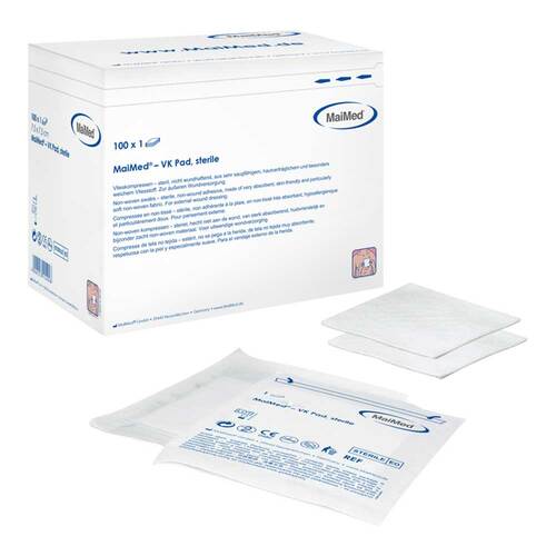 Maimed VK Pad Vlieskompressen 10x10 cm steril - 1