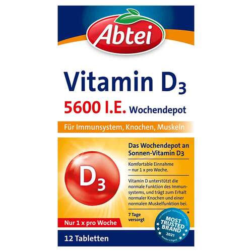 Abtei Vitamin D3 5.600 I.E. Wochendepot Tabletten - 1