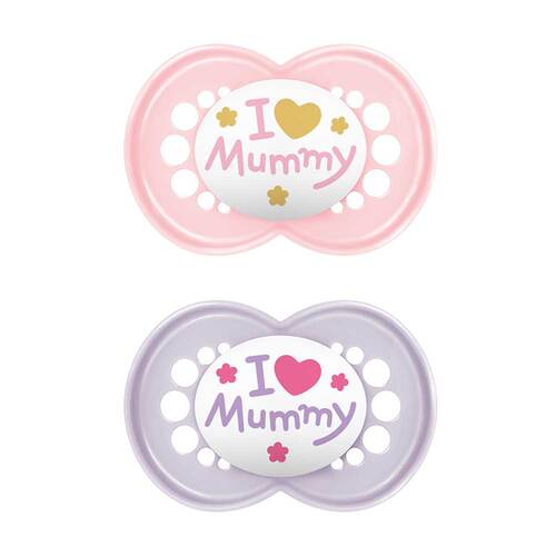 Mam Original Silikon 6 - 16 M. I love mummy girl - 2