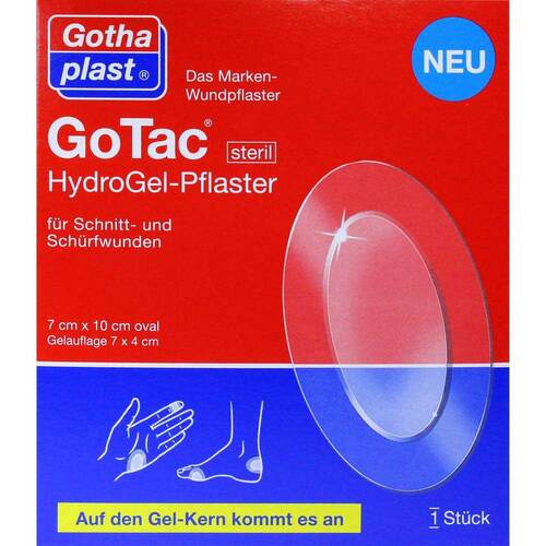 Gotac Hydrogel-Pflaster 7x10 cm steril - 1