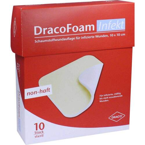 Dracofoam Infekt Schaumst.Wundauf.10x10cm - 1