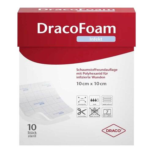 Dracofoam Infekt Schaumst.Wundauf.20x20cm - 1