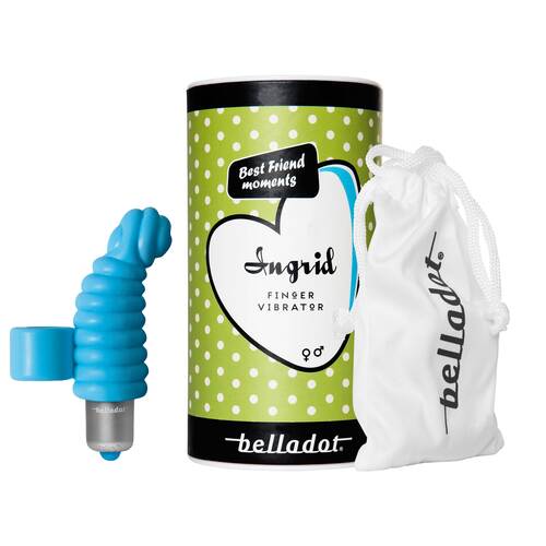 Belladot / Ingrid Fingervibrator mit Batterien blau - 1