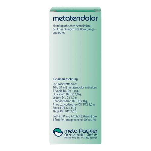 Metatendolor Tropfen zum Einnehmen - 2
