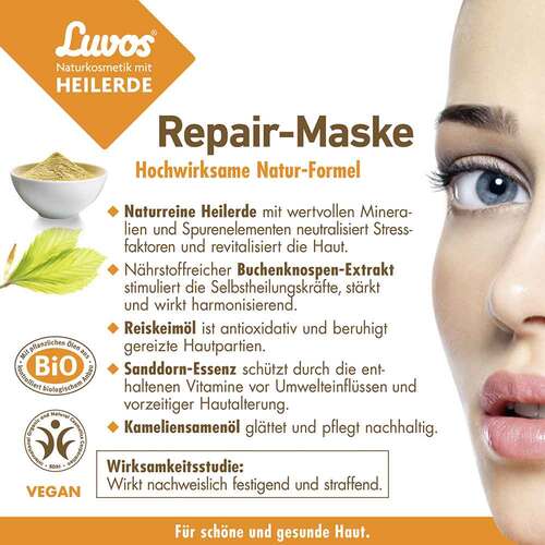 Luvos Naturkosmetik Heilerde Repair Maske - 4