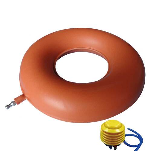 Sitzring / Luftring aufblasbar mit Pumpe 50 cm - 1