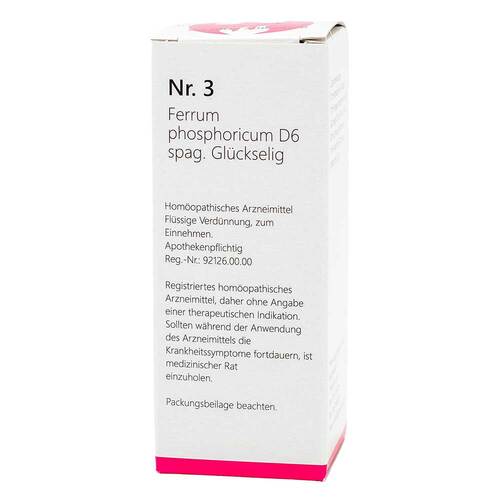 NR.3 Ferrum phosphoricum D6 spag.Gl&uuml;ckselig - 1
