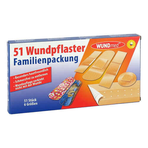 Wundpflaster Familienpackung 6 Gr&ouml;&szlig;en - 1