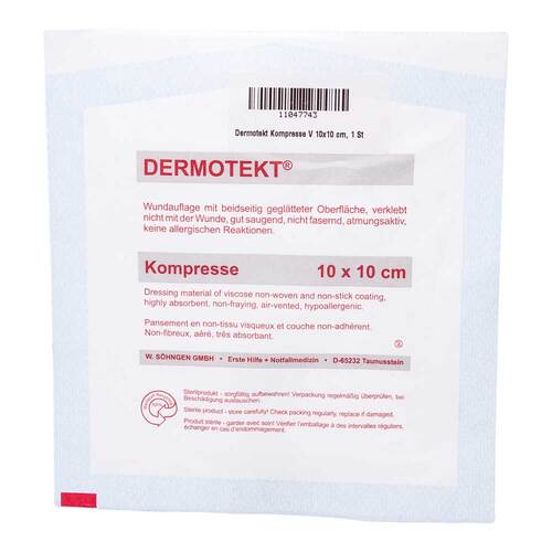 Dermotekt Kompresse V 10x10 cm - 1