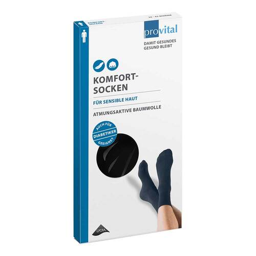 Provital Komfortsocken men Gr&ouml;&szlig;e 43 - 46 schwarz - 1
