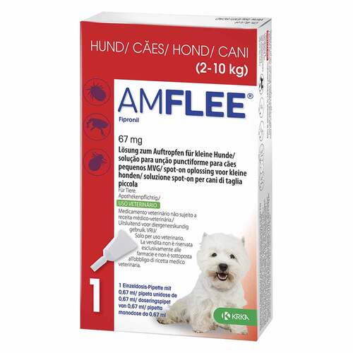 Amflee 67 mg f&uuml;r kleine Hunde - 1