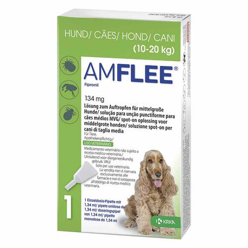 Amflee 134 mg Spot-On L&ouml;sung f&uuml;r mittelgro&szlig;e Hunde - 1