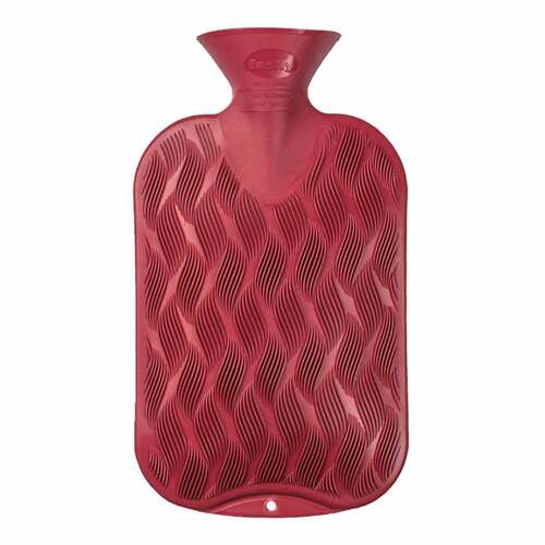 Fashy W&auml;rmflasche Karo-Halblamelle cranber.6437 42 - 1