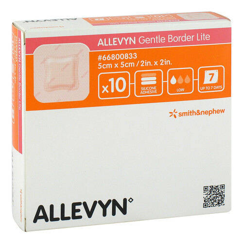 Allevyn Gentle Border Lite 5x5 cm Schaumverband - 1