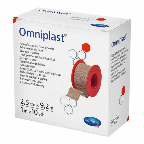 Omniplast Fixierpflaster Textilgew.2,5 cmx9,2 m - 1