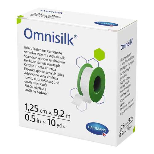 Omnisilk Fixierpflaster Kunstseide 1,25 cmx9,2 m - 1