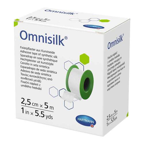 Omnisilk Fixierpflaster Kunstseide 2,5 cmx5 m - 1