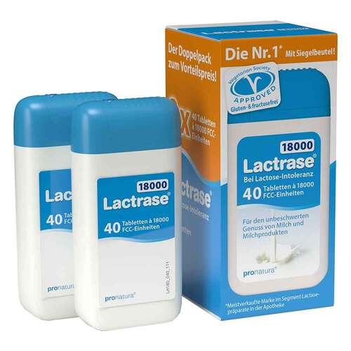Lactrase 18.000 FCC Tabletten im Spender Doppelpa. - 1