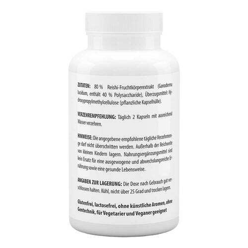 Roter Reishi Extrakt 500 mg 40% Polysacchar.Kapseln - 3