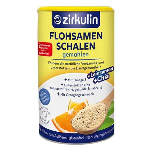 Zirkulin Flohsamenschalen gemahlen Pulver - 1