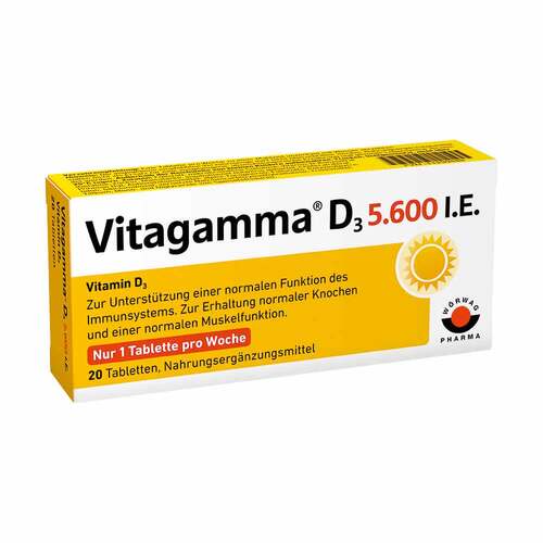 Vitagamma D3 5.600 I.E .Vitamin D3 NEM Tabletten - 1