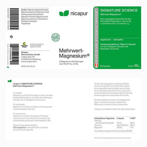 Nicapur Mehrwert-Magnesium Kapseln - 3