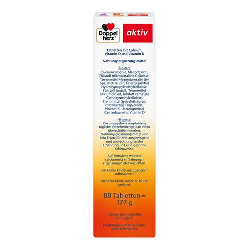 Doppelherz Calcium 700 + Vitamin D3 Tabletten - 3