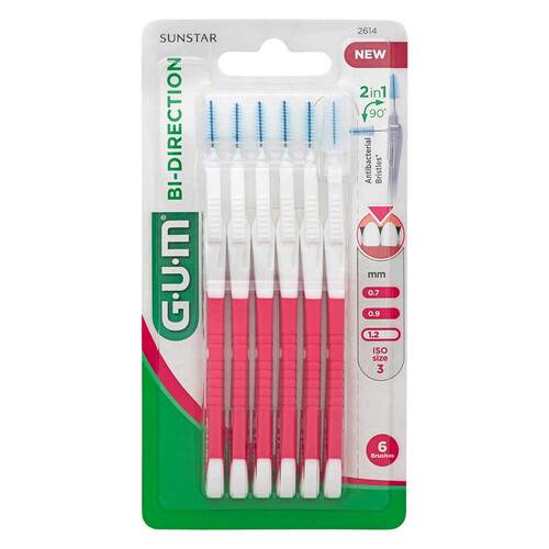 GUM Bi-Direction Interdentalb&uuml;rste 1,2 mm pink - 1