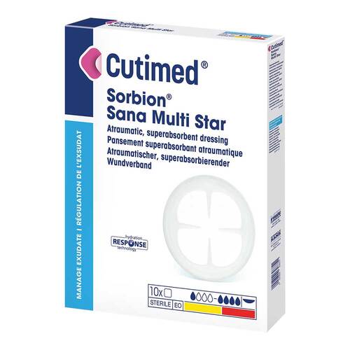 Sorbion Cutimed Sana Multistar Wundauflage Drm.11 cm - 1