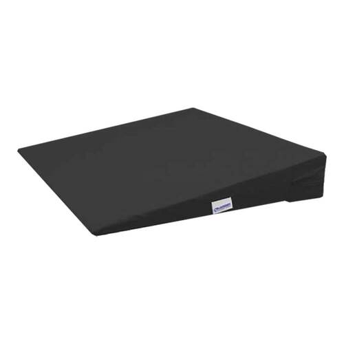 Keilkissen mit Bezug 37x37x7 / 1 cm schwarz - 1