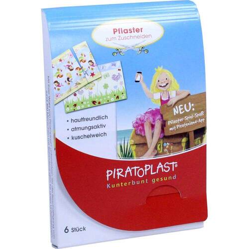 Piratoplast M&auml;dchen Pflasterzuschnitt 6x10 cm - 1