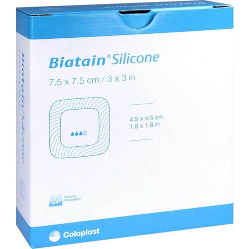Biatain Silicone Schaumverband 7,5x7,5 cm - 1