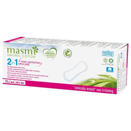 Bio Slipeinlagen Maxi extra lang 100% Bio BW Masmi - 1