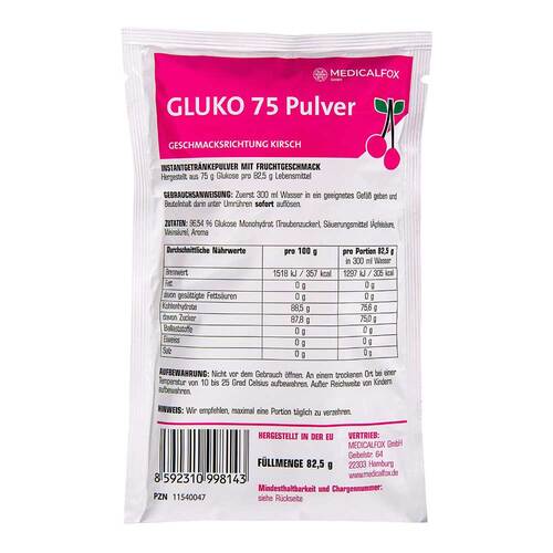 Glukose 75 g Kirsch Pulver zur Her.e.L&ouml;sung zum Einnehmen - 1