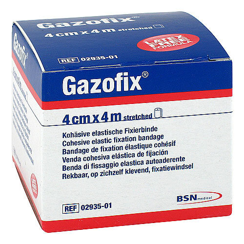 Gazofix Fixierbinde koh&auml;siv 4 cmx4 m - 1