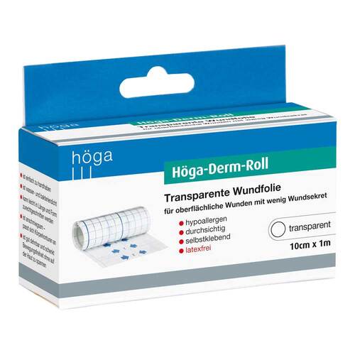 H&ouml;ga Derm-Roll transparente Wundfolie 10 cmx1 m - 1