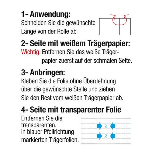 H&ouml;ga Derm-Roll transparente Wundfolie 10 cmx1 m - 2