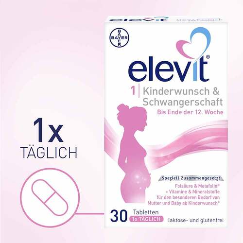 Elevit 1 Kinderwunsch &amp; Schwangerschaft Tabletten - 7