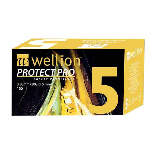 Wellion Protect Pro Safety Pen-Needles 30 G 5 mm - 1