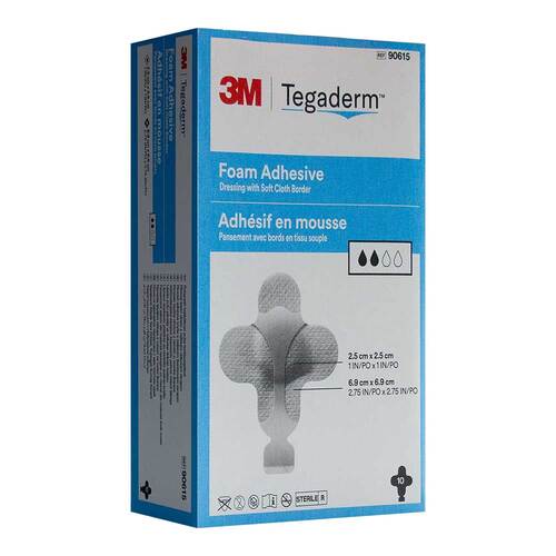 Tegaderm Foam Adhesive FK 6,9x6,9 cm kreuzf.90615 - 1