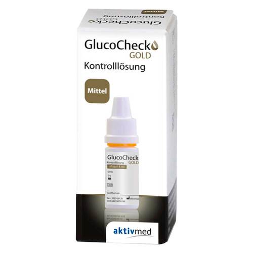 Gluco Check Gold Kontrolll&ouml;sung mittel - 1