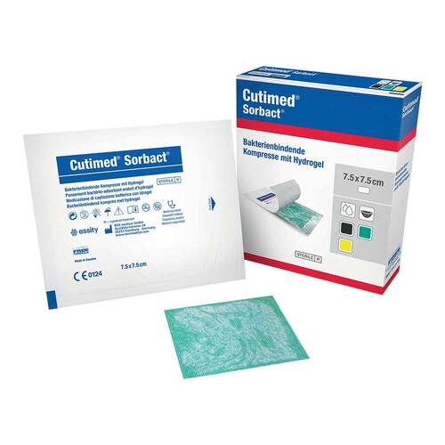 Cutimed Sorbact Gel Kompressen 7,5x7,5 cm - 1