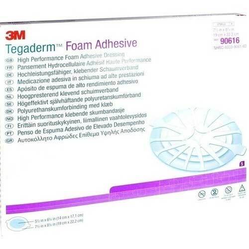 Tegaderm Foam Adhesive 19x22,2 cm oval 90616 - 1