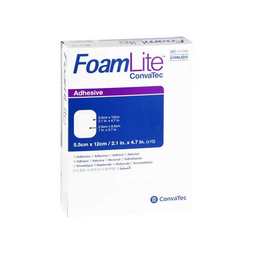 Foam Lite Convatec adh&auml;siv PU-Schaumverband 5,5x12 cm - 1