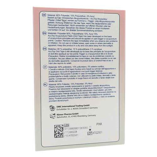Gitter Tape Acutop Akupunkturpflaster 2x3 cm pink - 2