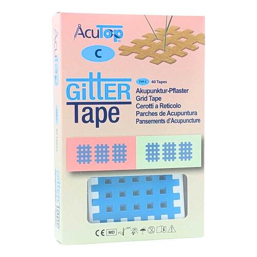 Gitter Tape Acutop Akupunkturpflaster 2x3 cm blau - 1