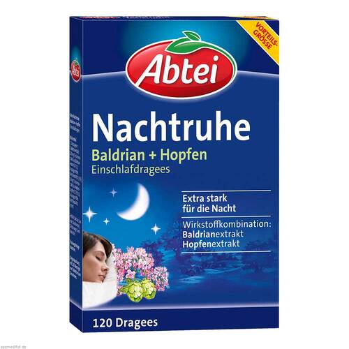 Abtei Nachtruhe Baldrian + Hopfen Einschlafdragees - 1